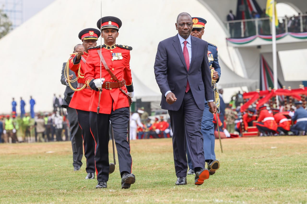 President William Ruto during the Jamuhuri Day Celebrations at Uhuru Gardens.